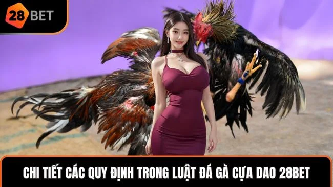 Chi tiết các quy định trong luật đá gà cựa dao 28BET