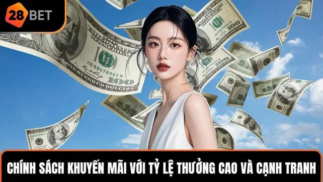 Chính sách khuyến mãi với tỷ lệ thưởng cao và cạnh tranh