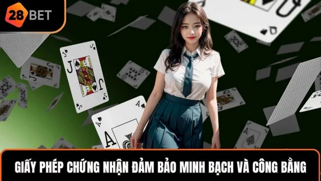 Giấy phép chứng nhận đảm bảo minh bạch và công bằng