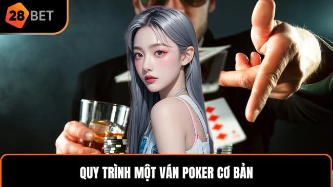 Quy trình một ván Poker cơ bản